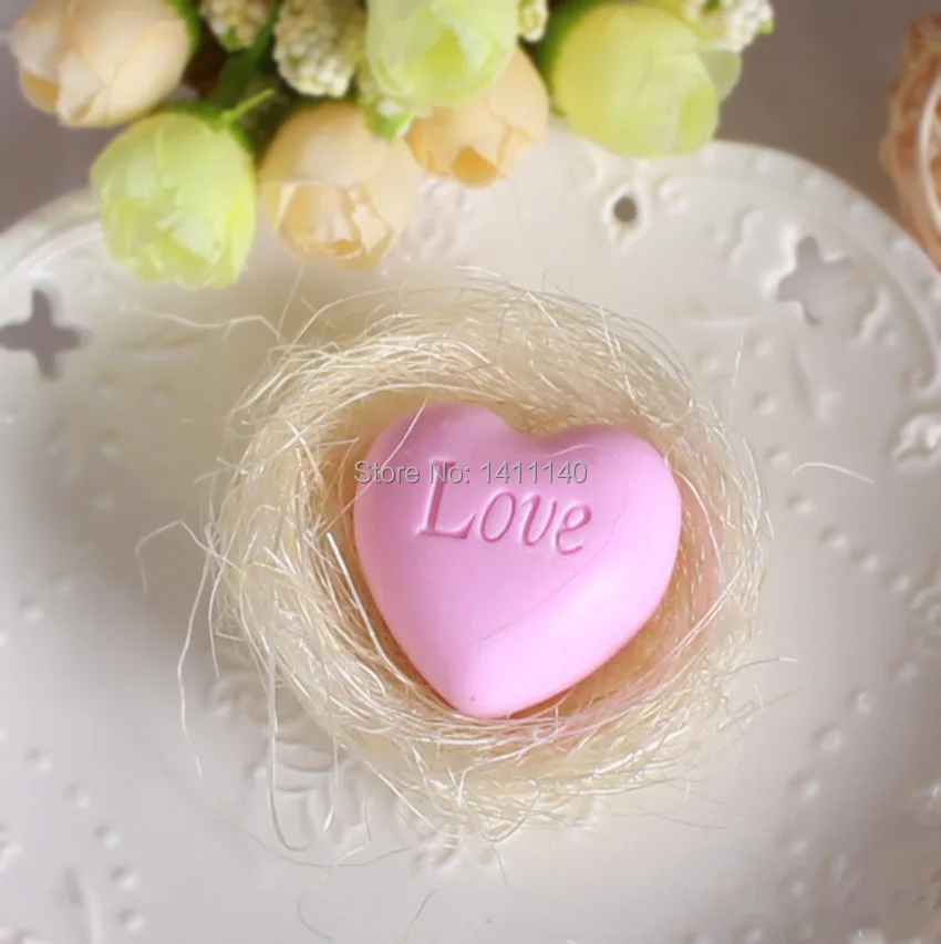 Элегантное розовое мини-мыло с сердечками ароматизированное мыло для свадебной