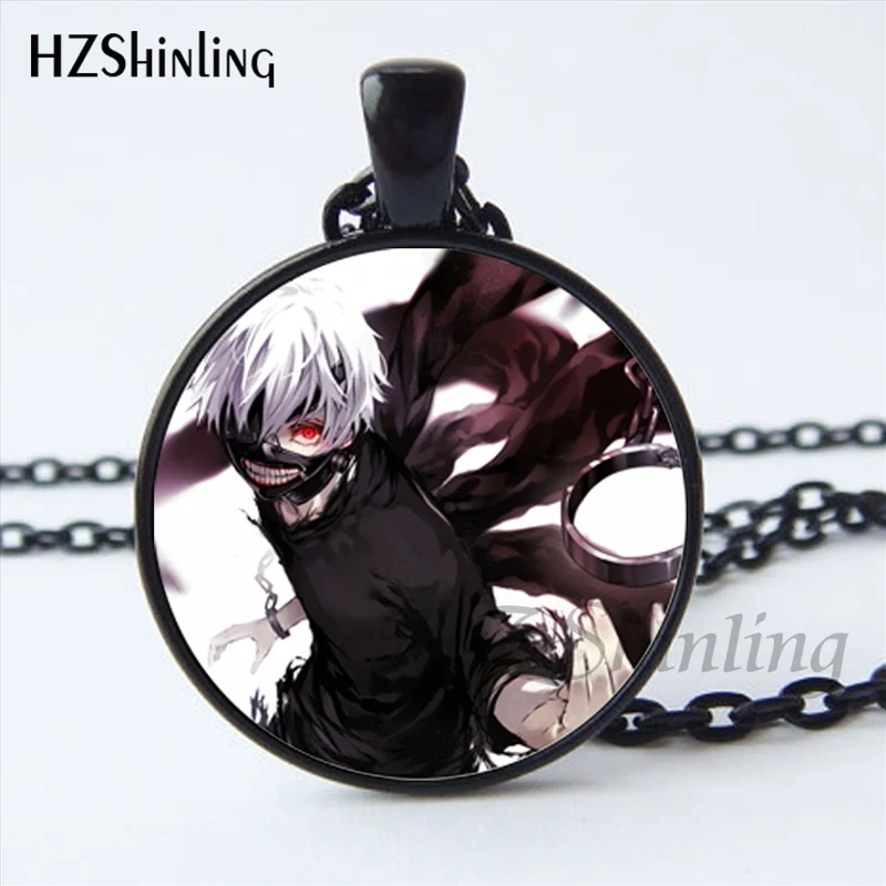 Новое поступление года, ожерелье Kaneki Ken в виде Токийского вурдалака ручной работы, подвеска в виде стеклянного купола, ювелирные изделия в стиле стимпанк, ожерелье HZ1 - Окраска металла: 15