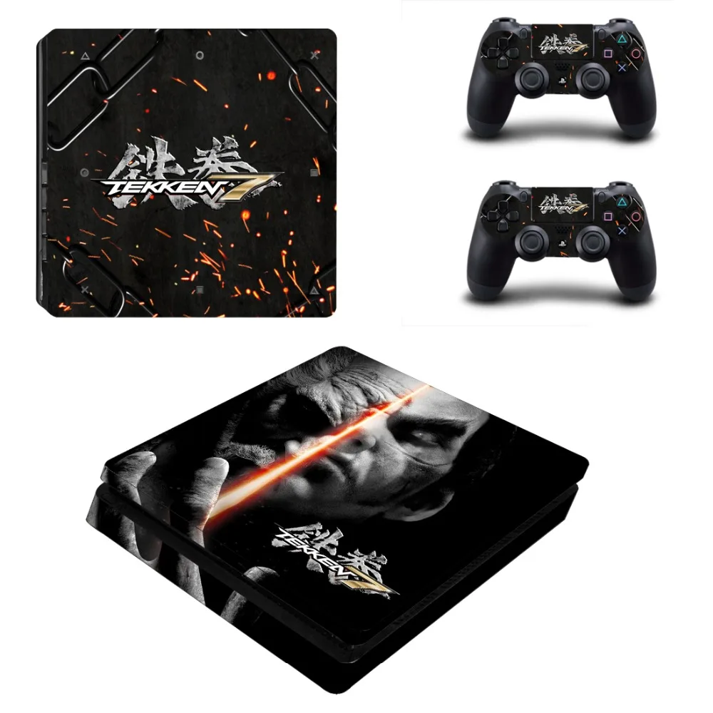 Игровая наклейка Tekken 7 PS4 Slim Skin для консоли Sony PlayStation 4 и контроллеров Виниловая