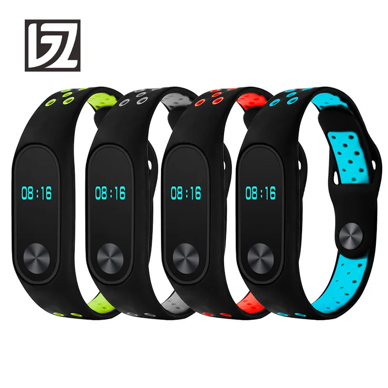 Силиконовые ремешки для Xiaomi mi band 2 часов miband моющиеся спортивные мужчин и женщин