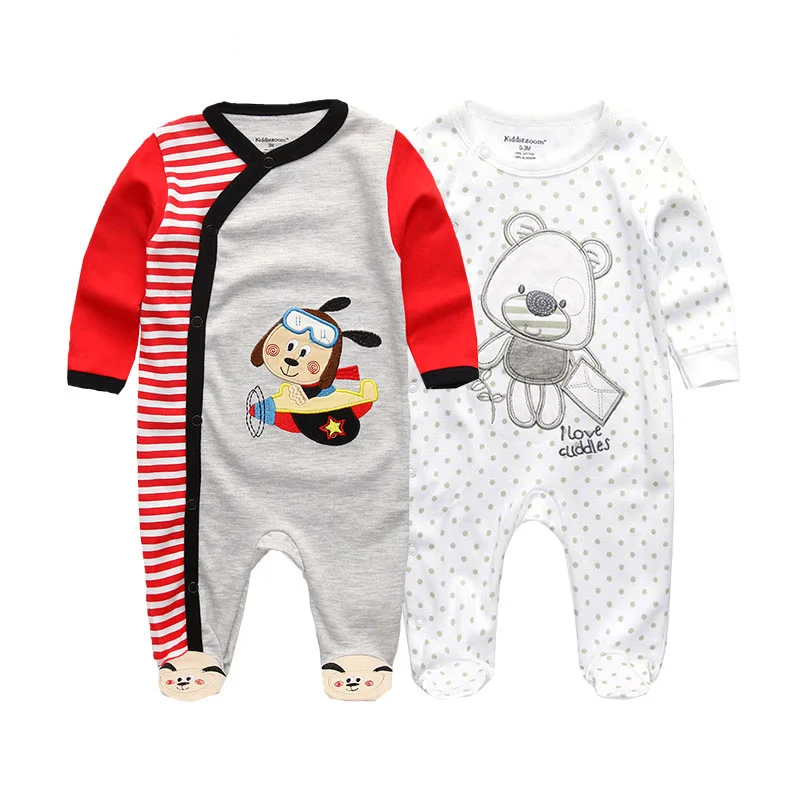 Baby Rompers2076 2 шт./партия, одежда для мальчиков с единорогом одежда для маленьких девочек боди для новорожденных Roupa de малыш Bebe одежда из хлопка для маленьких детей - Цвет: Baby Rompers2076