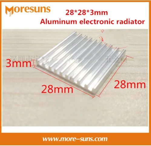 Fast Free Ship 20pcs 28*28*3mm Aluminum electronic radiator/E cooling block Ultrathin heat sink Fast Free Ship 20pcs 28*28*3mm Aluminum electronic radiator/E cooling block Ultrathin heat sink