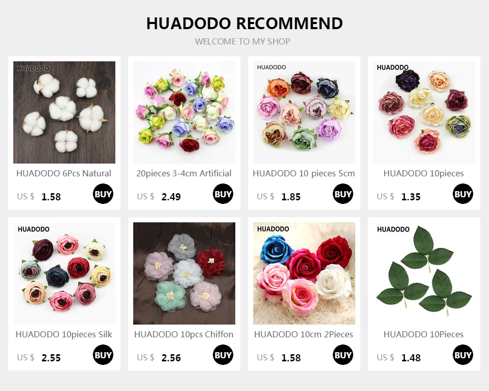 HUADODO 50 шт. разноцветные искусственные цветы ромашки головы шелковая Гербера искусственные цветы для дома Свадебные украшения скрапбук DIY