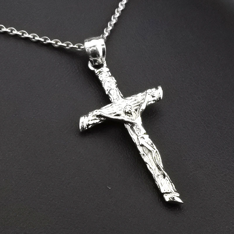 AMUMIU 2017 Подвеска из нержавеющей стали с крестом Иисуса для мужчин и женщин