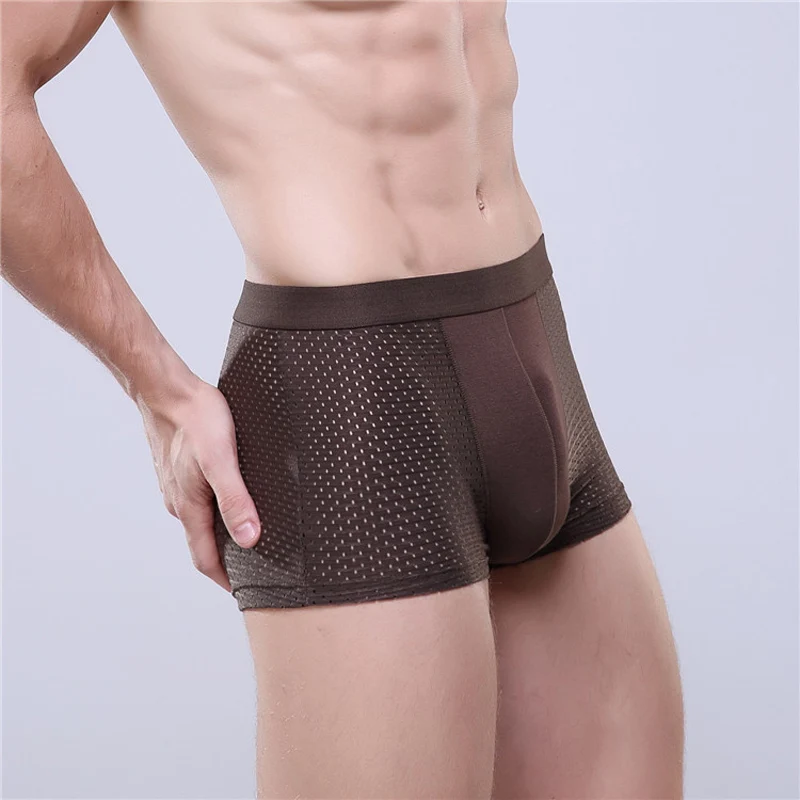 Brand ChenKe Underwear Breathable Mesh Boxers Mens Trunks Soft Modal Men Boxer U Convex Design Man Hombre | Мужская одежда