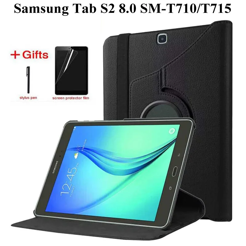 360 Вращающийся флип чехол из искусственной кожи (полиуретан) для Samsung Galaxy Tab S2 8 0