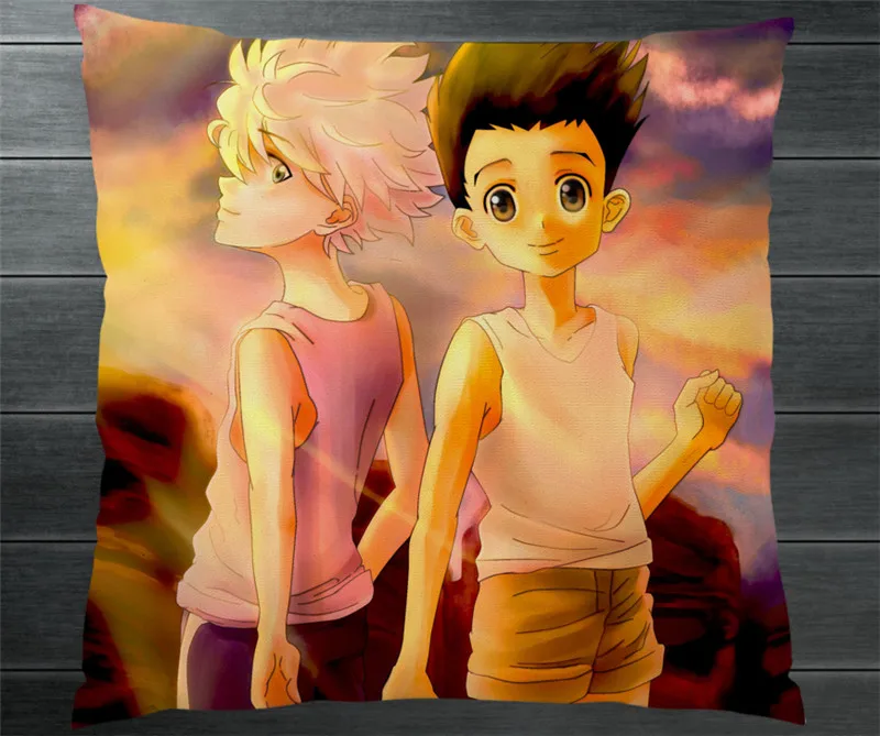 HUNTER X GON FREECSS Killua Zoldyck двухсторонняя подушка чехол Манга Аниме Подушка