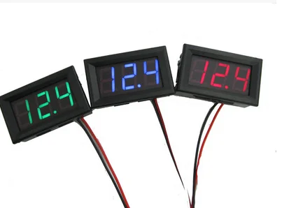 Цифровой вольтметр, 2 провода, 0,36 дюйма, 2,5-30 в