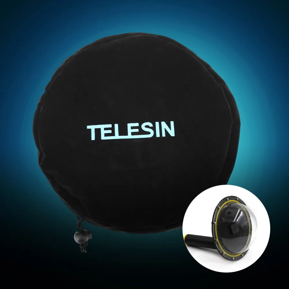 TELESIN нейлоновый чехол с купольным портом для Gopro чехол для купола камеры для Go Pro 5 и для Xiaomi Yi для SJCAM Экшн камеры Горячая Распродажа