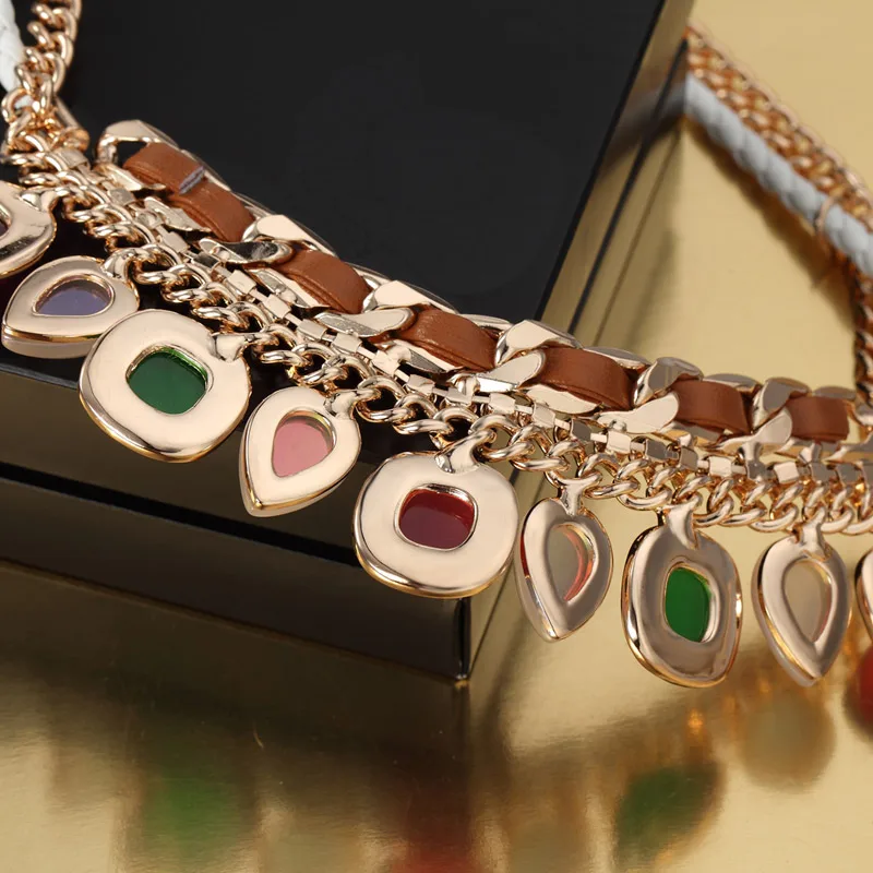 Ожерелье Neoglory с подвеской из австрийского горного хрусталя и смолы ожерелье