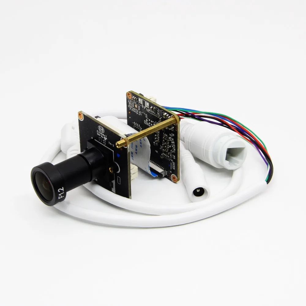 Ip-камера Starlight 1080P H265 с модульной платой, с сенсором SONY IMX307 и HI3516EV100 с объективом F1.2 4 мм