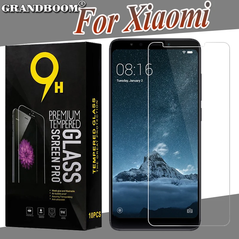 100 шт. закаленное стекло Защита для экрана Xiaomi Redmi Note 9 Pro Max 9S 9A 9C 8 8A 8t 10X Премиум 2.5D 9H