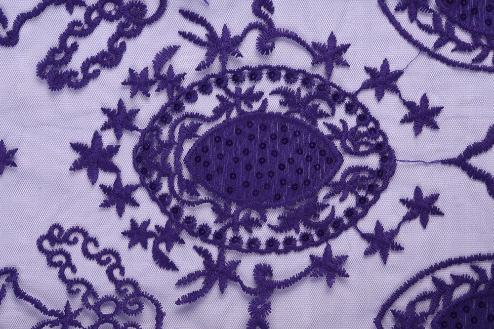 Африканская сетчатая кружевная ткань вышитая блестками молочный шелк кружево