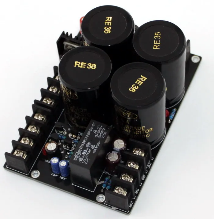 Усилитель YJ PSU 10000 мкФ/50 V X4 выпрямитель + усилитель защиты динамика | Электроника