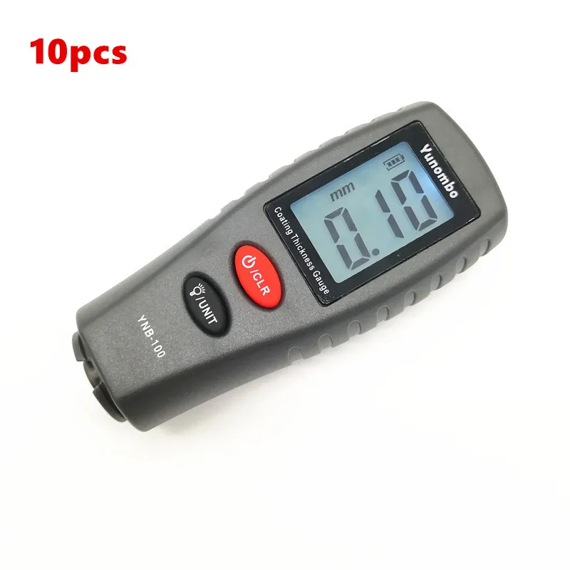 

10ps Digital Mini Coating Thickness Gauge Car Paint Thickness Meter Paint Thickness tester with backlight YNB-100