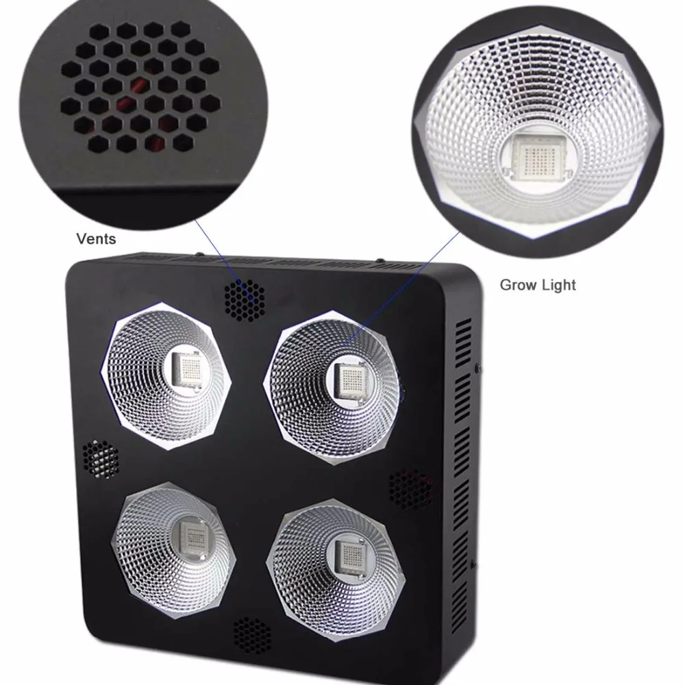 Max 4 COB 400W Светодиодный светильник для выращивания растений полный спектр