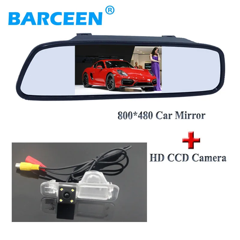 Автомобильная камера заднего вида с 4 светодиодами водонепроницаемое зеркало 3