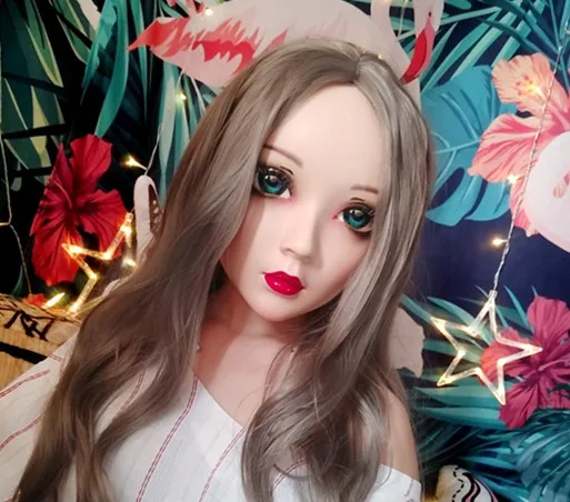(NEW-88) Female Male Mask Realistic Silicone Masks Halloween Party BJD Babydoll Crossdress Japan Kigurumi Anime Cosplay | Тематическая