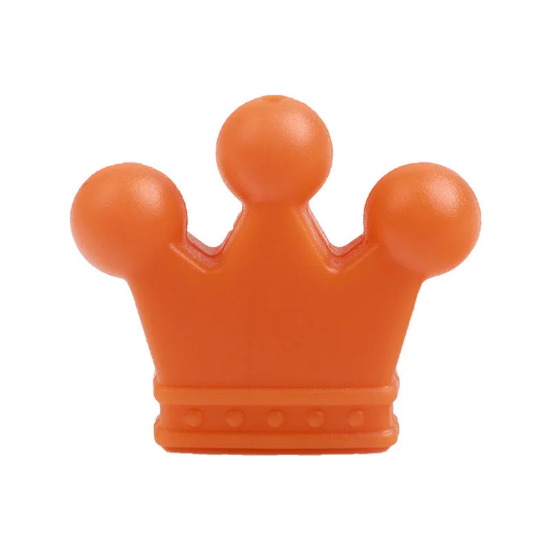 BDT019 NO.20 BOBO.BOX 5Pcs Crown Silicone Beads Baby Teething Colorful Baby Nursing Teethers Food Grade Teether Beads Baby DIY Pacifier Chain - Цвет: BDT019 NO.20