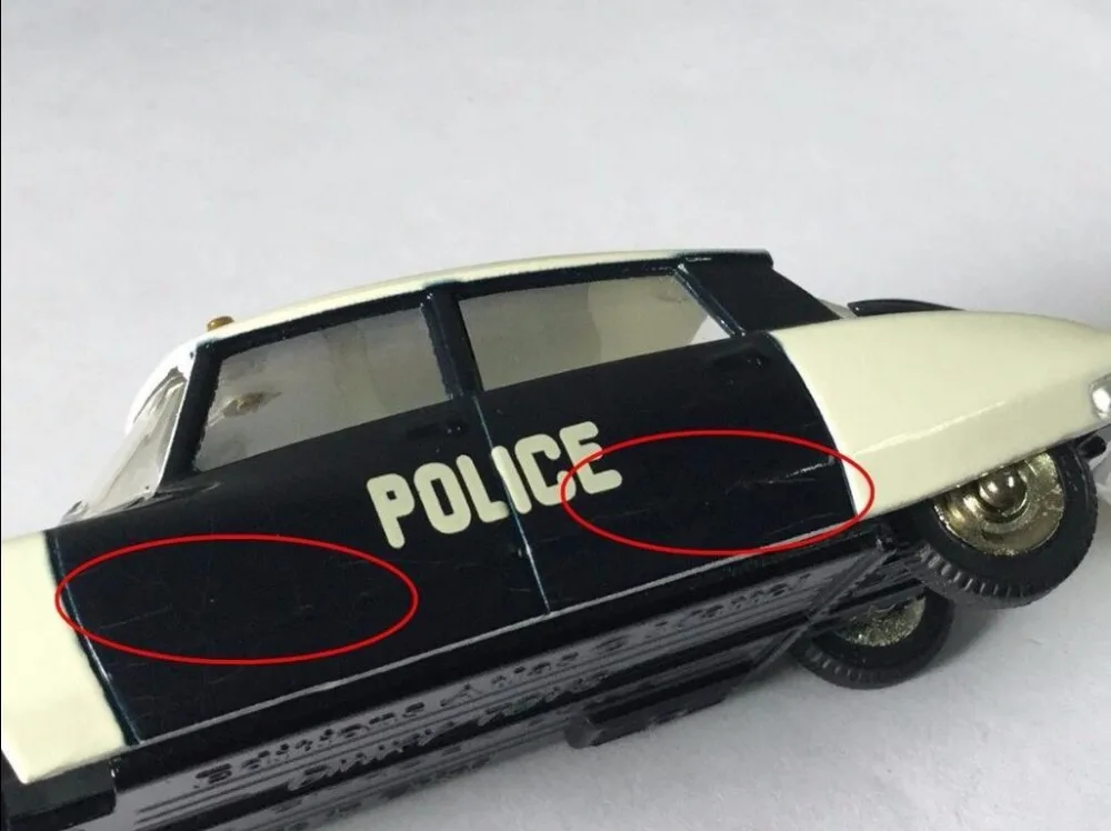 ATLAS дефект 2 шт. Dinky игрушки 523 и 1500 SIMCA 1/43 полиция 501 сплав литья под давлением