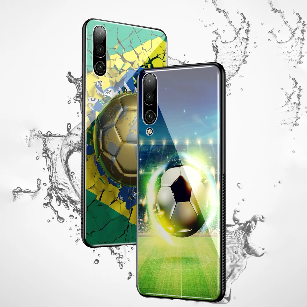 Lavaza чехол из закаленного стекла для Honor 7A 8X 9 10 Lite Pro с изображением футбола на воде