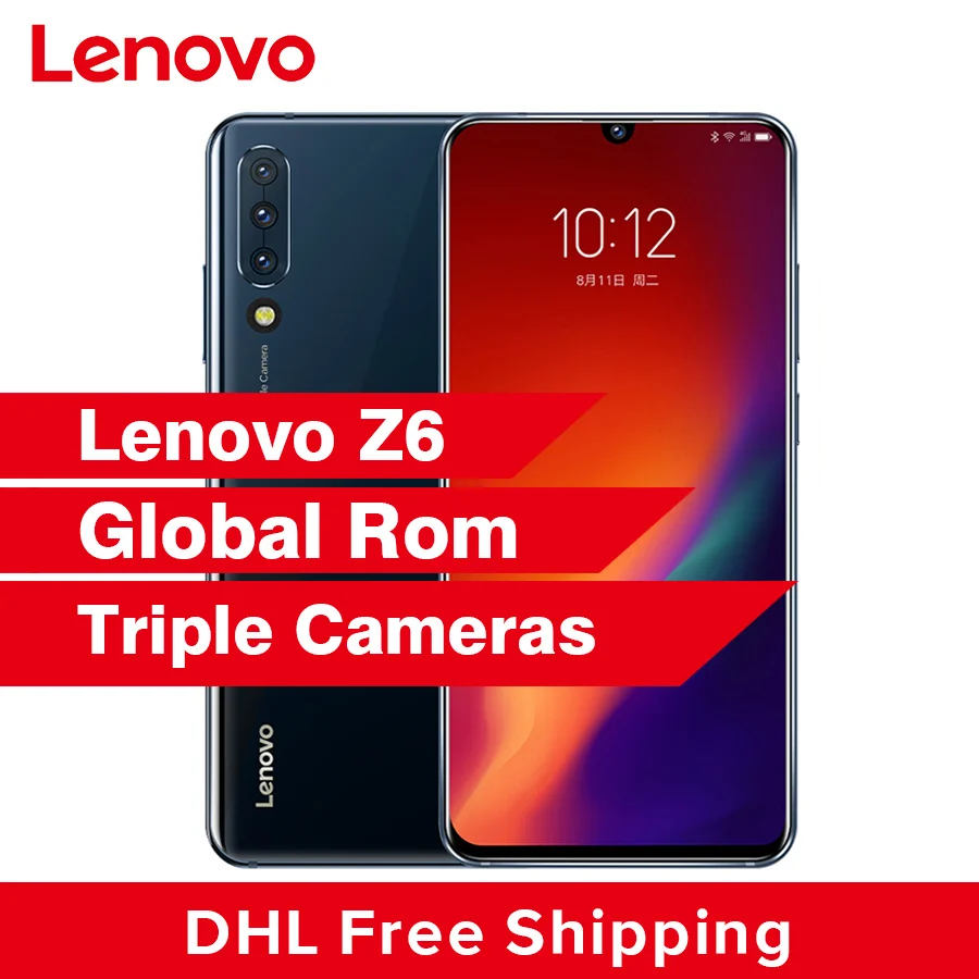 Мобильный телефон lenovo Z6 с глобальной прошивкой Snapdragon 730 4000 мАч батарея 4G LTE 6 39