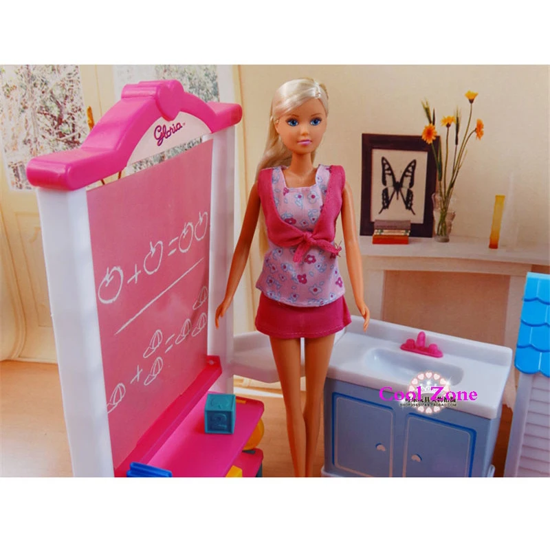 Новое поступление игрушка для девочек миниатюрная мебель кукольного домика Happy