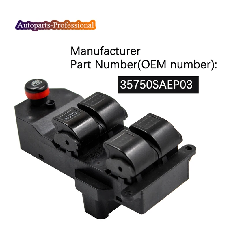 35750SAEP03 35750-SAE-P03 35750S5AA02ZA окно мастер управление переключатель двери для 02-06 Honda CR-V CRV мощность переключатель окна автомобиля