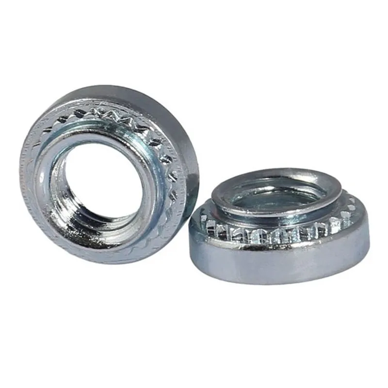 100pcs M2 M2.5 M3 M4 M5 M6 Carbon Steel Rivnut Slab Thickness 1.4mm 1.0mm 0.8mm Self-Clinching Insert Nutsert Press Rivet Nut |