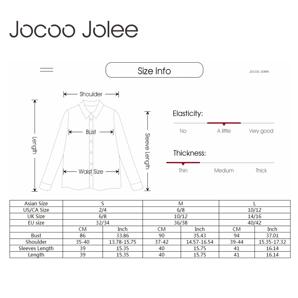 Новые Модные Топы Jocoo Jolee с открытой спиной женские топы длинным рукавом и