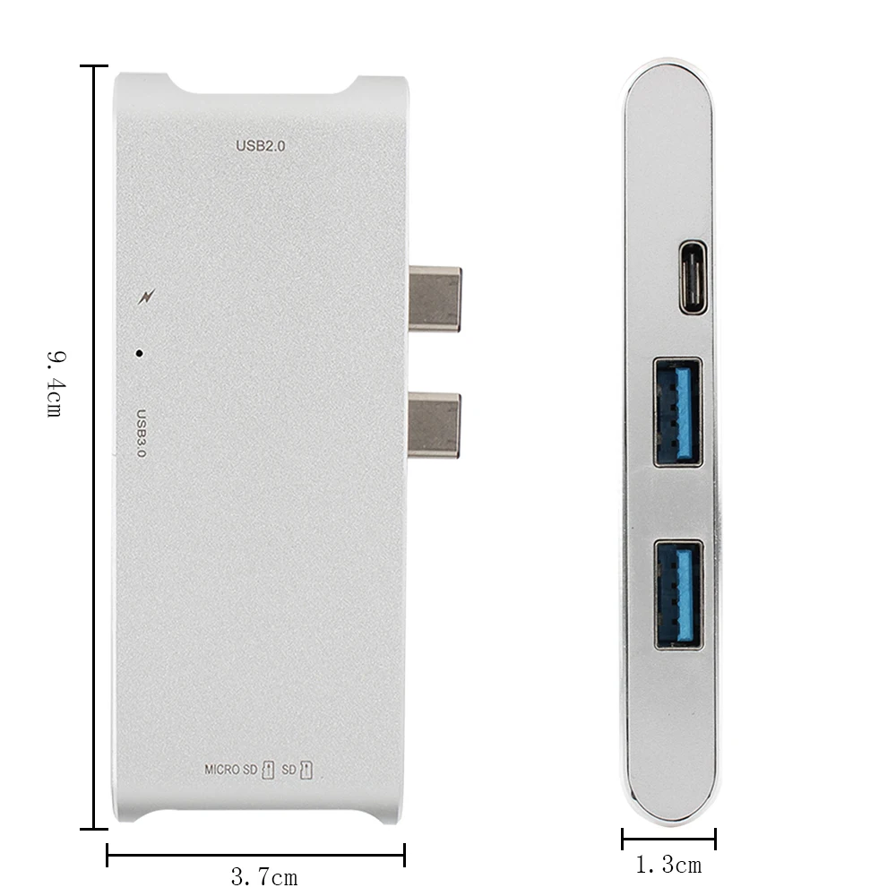 Новинка для Macbook Pro 15 Touch Bar 2 USB Type-C 3 0 адаптер 4K HDMI + порта SD/TF кардридер зарядный