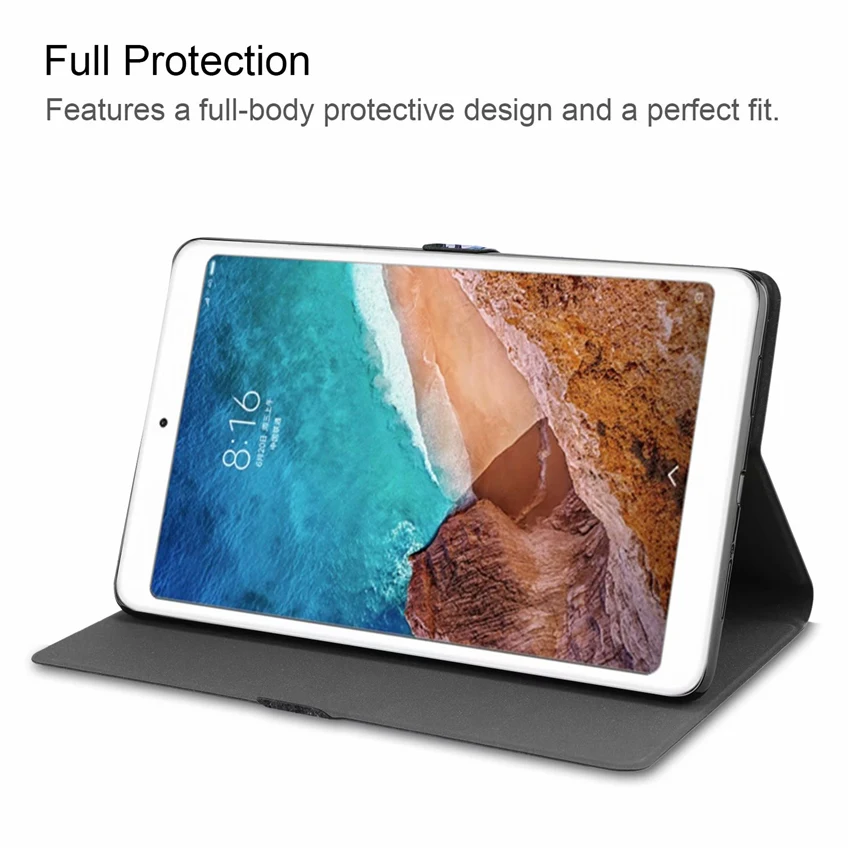 Чехол Mipad 4 Plus из искусственной кожи тонкий смарт-чехол с принтом 10 1 дюйма для Xiaomi