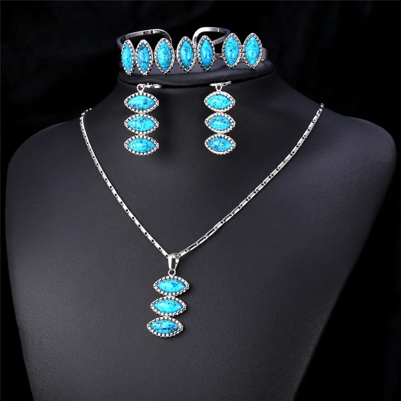 Турецкие Ювелирные наборы золотой цвет ожерелье серьги браслет кольцо набор для