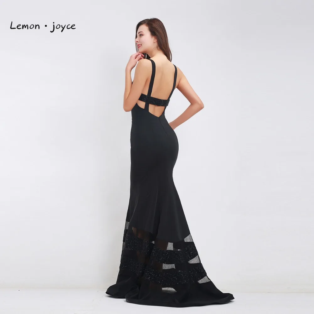 Длинное черное вечернее платье 2020 женские сексуальные платья с глубоким вырезом