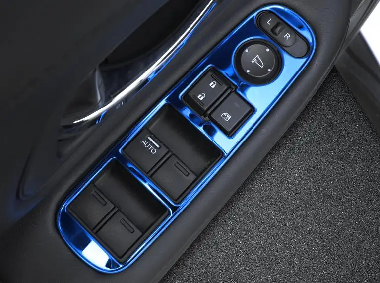 4PCS Car Door Window Switch Cover Trims/ Inner door bowl decorative frame For Honda Vezel / XR-V Interior Decoration styling | Автомобили
