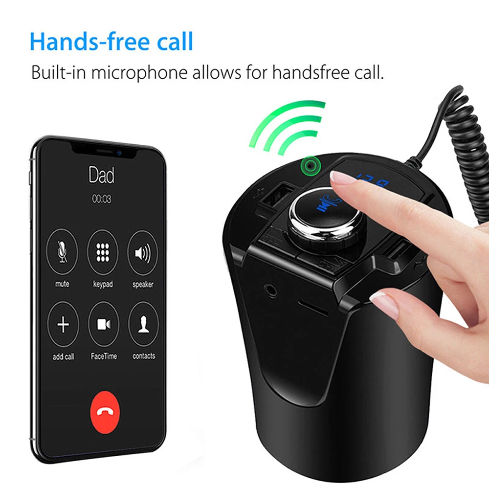 Полезные Беспроводной Bluetooth FM передатчик MP3 радио адаптер автомобильный набор