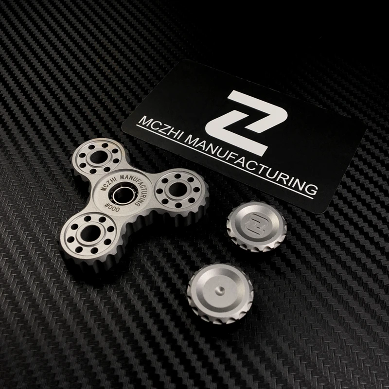 Три листа Волшебные зубы ручной Спиннер высокого качества Металл EDC Fidget Tri Spinner
