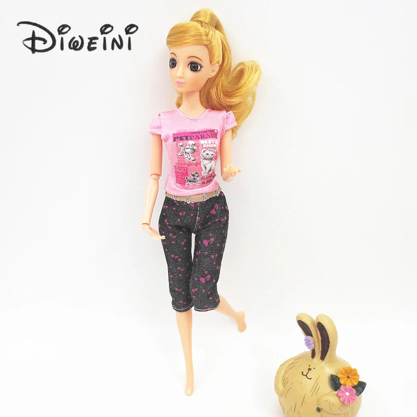 Fashion Handmade daily clothes suits For Barbie Doll Clothes Blouse Outfit Baby kid Toys for girl's Gift barbie dolls acessorios | Игрушки