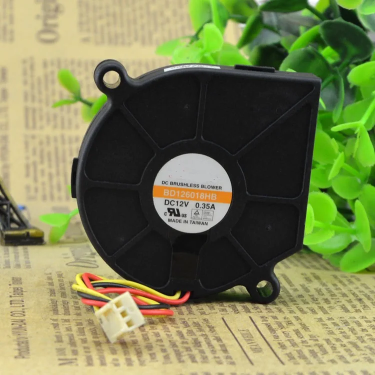 Новый оригинальный турбо-переключатель вентилятора 6018 12 В 0.35A, центробежный переключатель вентилятора BD126018HB