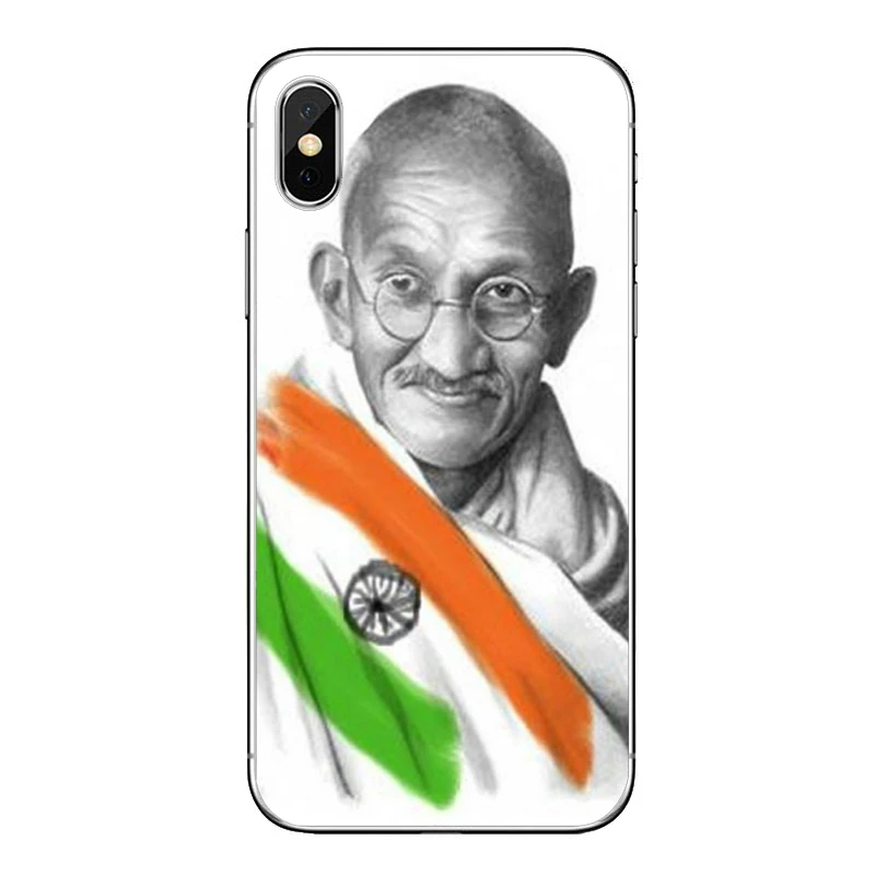 Чехол Mahatma Gandhi для телефона из Индии iPhone 8 7 6s 6 plus XR X XS Max SE 5s 5c 5 4s 4 iPod Touch мягкий