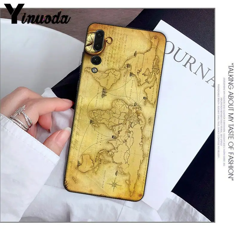 Защитный чехол Yinuoda для путешествий в мире с картой самолета huawei P9 P10 Plus Mate9 10 Mate10