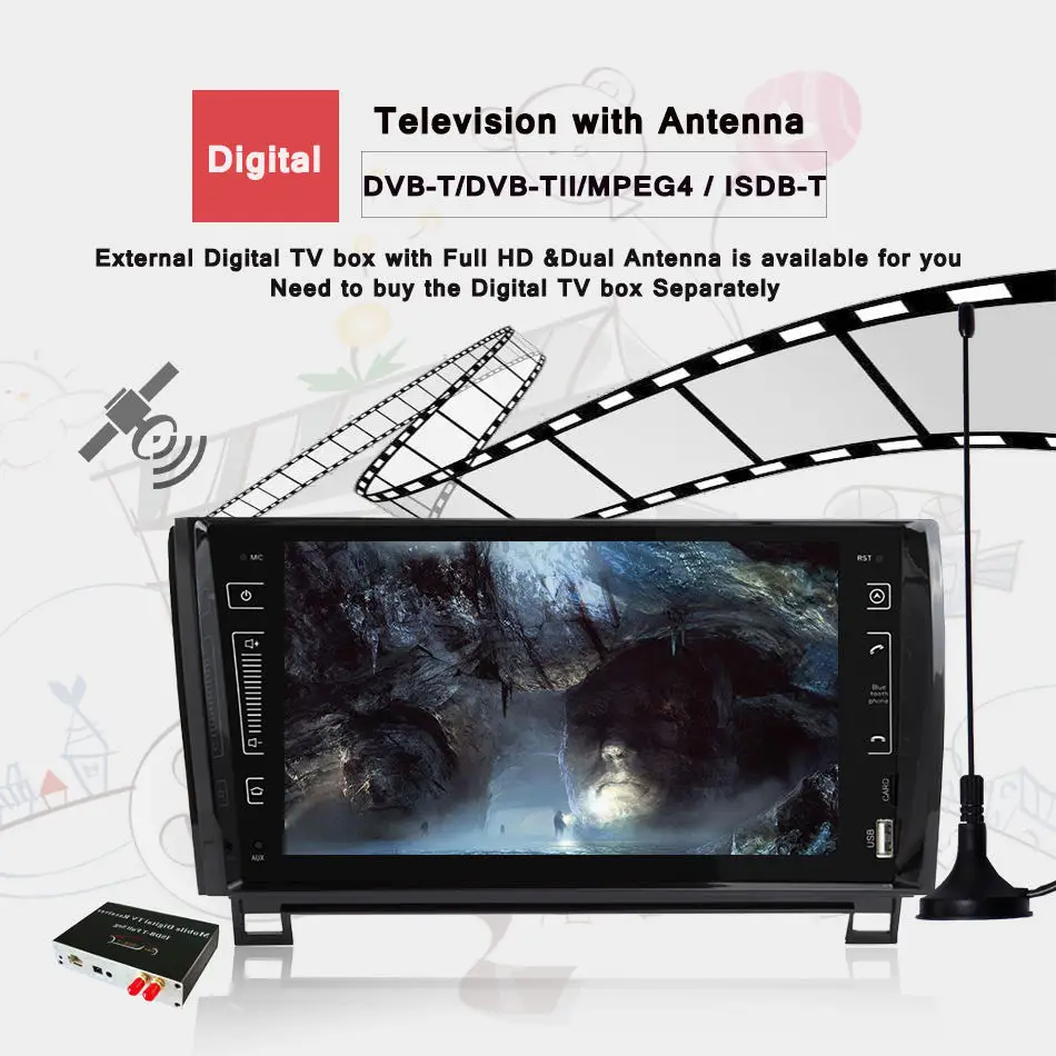 Автомагнитола 4G android 10 0 стерео DVD-плеер GPS навигация развлекательная система для