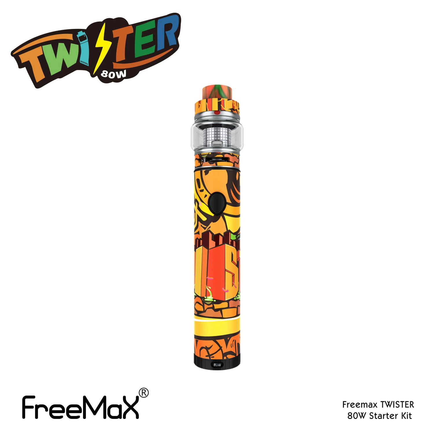 FreeMax электронные сигареты shisha pen Twister 80 Вт вейп ручка комплект 5 мл бак 2300 мАч