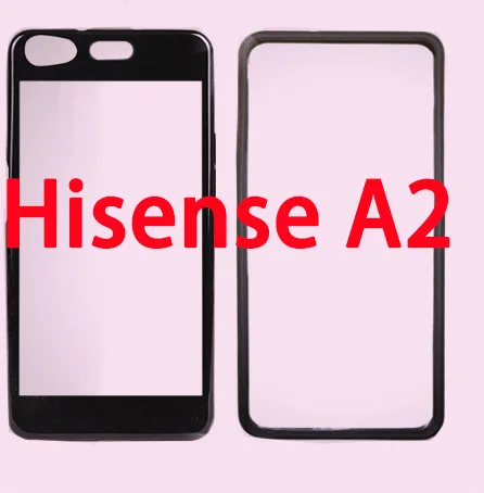 Модный прозрачный черный чехол для телефона из ТПУ с 3D рисунком сделай сам Hisense A2 s
