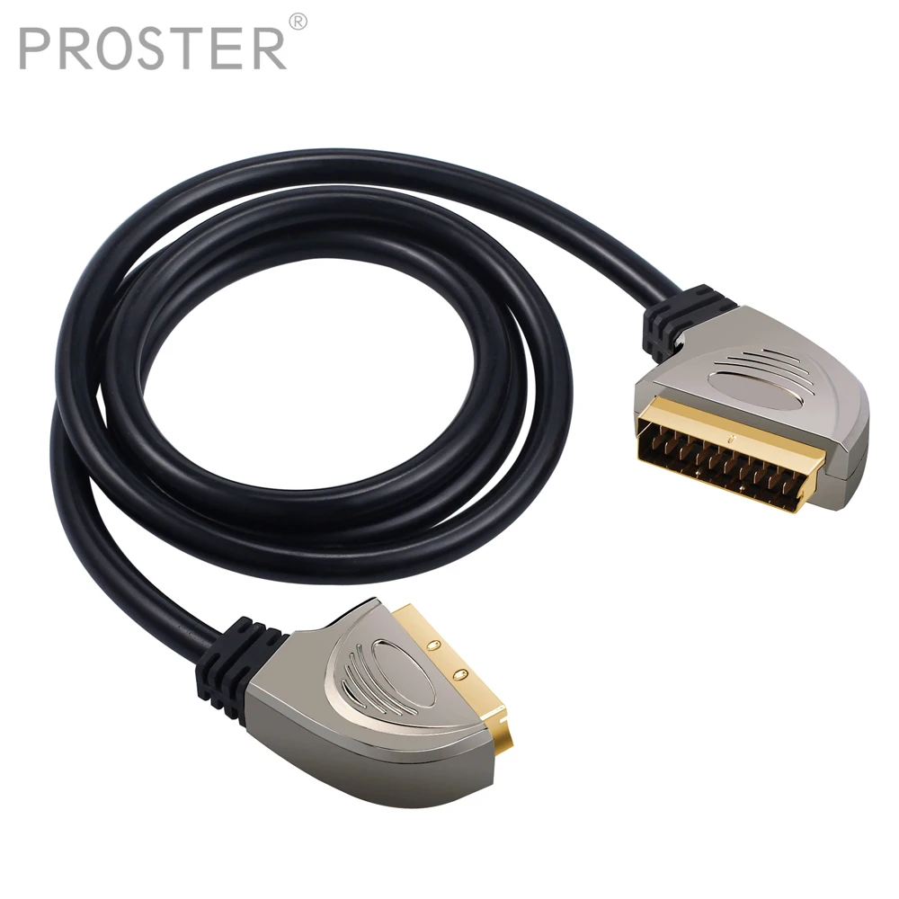 PROSTER 1 5 м SCART To кабель 21 Pin Scart свинцовый провод папа для ТВ DVD STB с порт аудио кабель| |