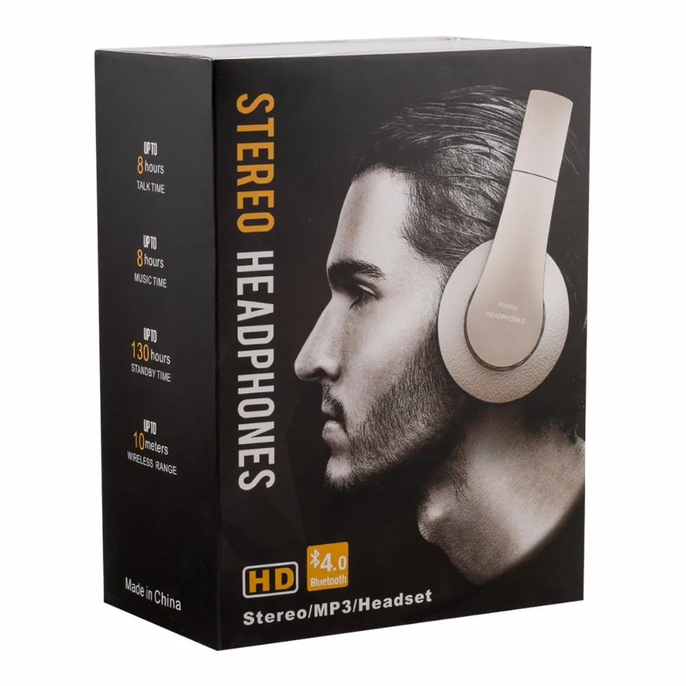 Bluetooth наушники беспроводные стерео гарнитура с микрофоном Поддержка карты