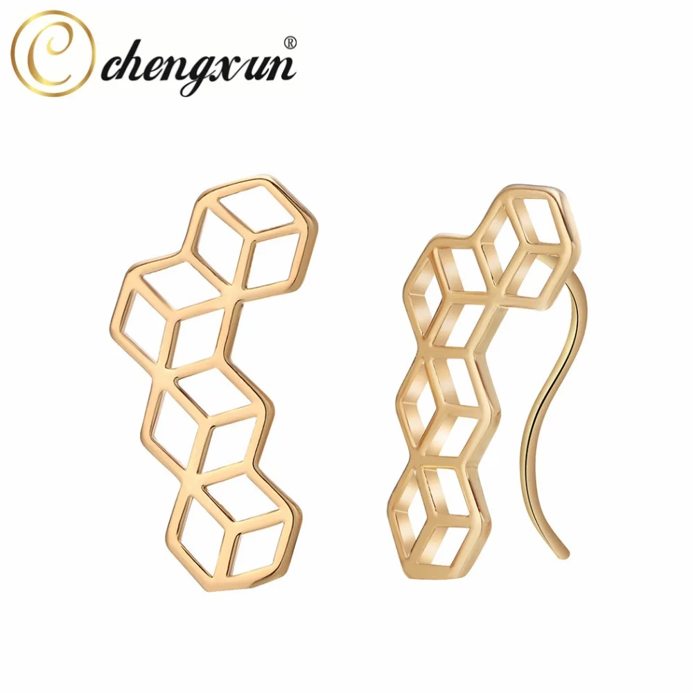 CHENGXUN Fashion Alloy Stud Earrings for Women Girls Party Decoration Jewelry Earring Modren 2018|Серьги-гвоздики| |