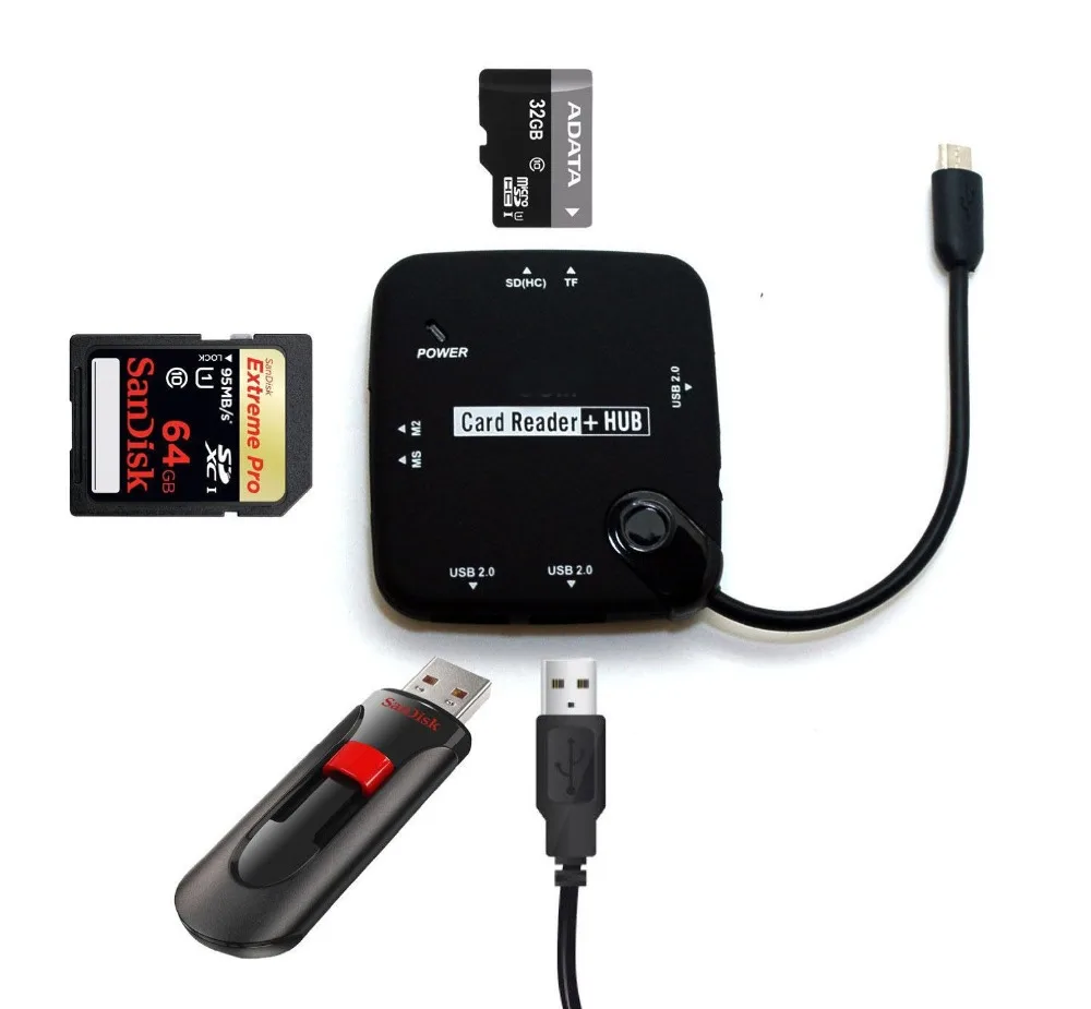 

Micro USB OTG Host SD TF Card Reader HUB Adapter For Samsung S3 S4 Note 2 i9300