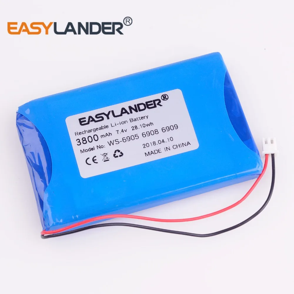 Аккумулятор 7 4 В 3800 мАч для satlink WS-6912 WS-6918P WS-6922 WS-6932 WS-6936 WS-6965 WS-6966