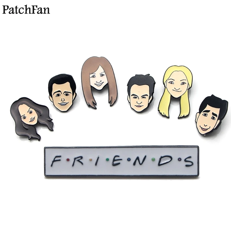 20 шт./лот Patchfan друзья ТВ шоу центральный Перк цинковый галстук забавные булавки